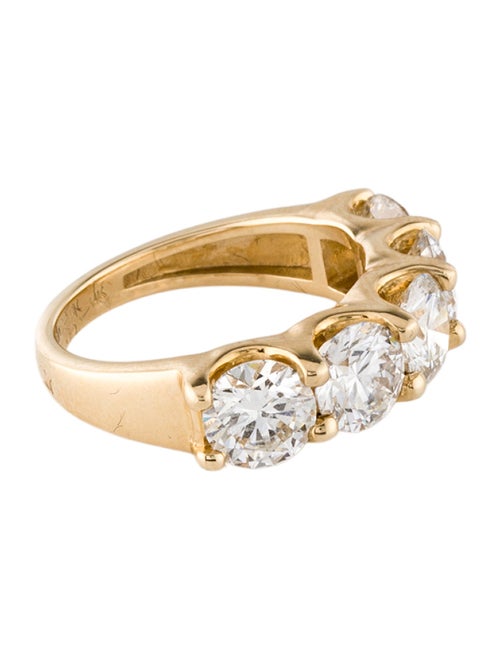 Ring 14K 4.31ctw Lab-Grown Diamond 5-Stone Band