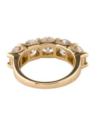 Ring 14K 4.31ctw Lab-Grown Diamond 5-Stone Band