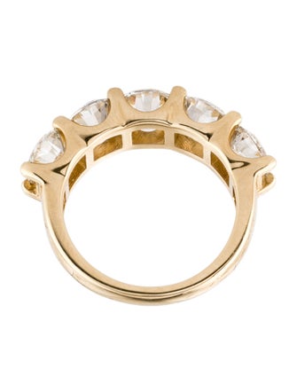 Ring 14K 4.31ctw Lab-Grown Diamond 5-Stone Band