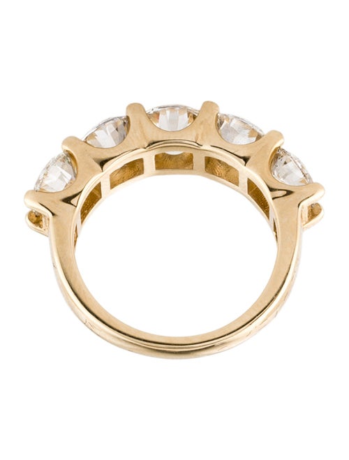 Ring 14K 4.31ctw Lab-Grown Diamond 5-Stone Band