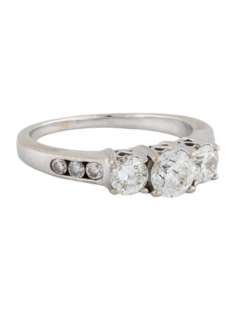 Ring 14K 1.42ctw Diamond Past, Present & Future Band