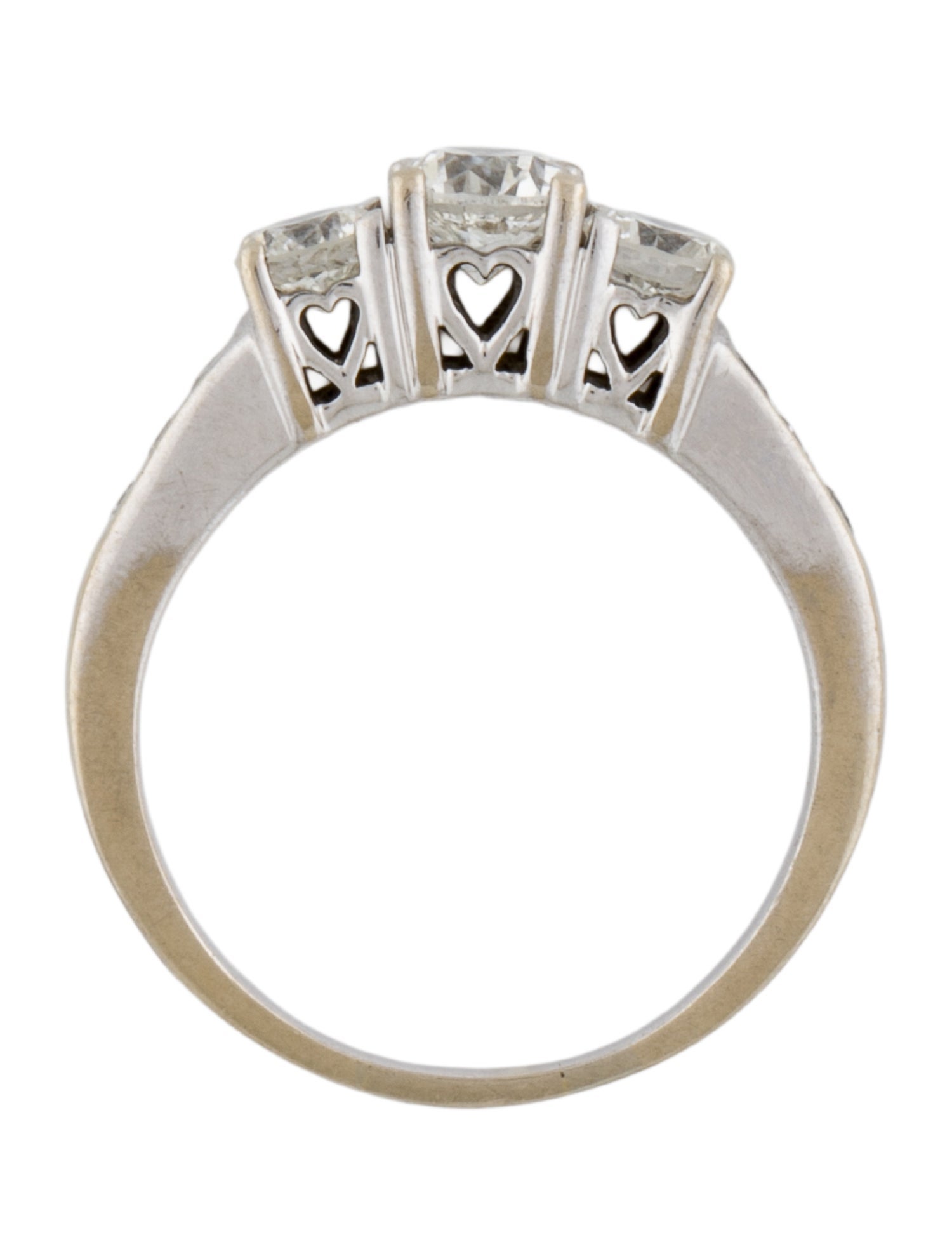 Ring 14K 1.42ctw Diamond Past, Present & Future Band