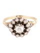 Ring Antique 14K Diamond Cocktail Ring