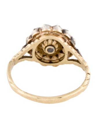 Ring Antique 14K Diamond Cocktail Ring