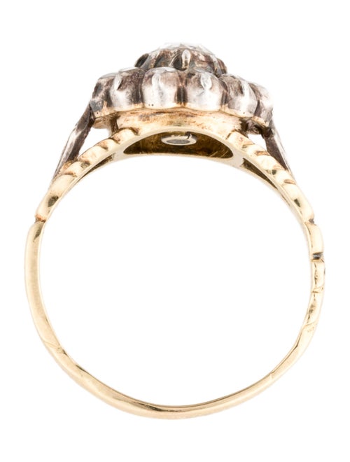 Ring Antique 14K Diamond Cocktail Ring