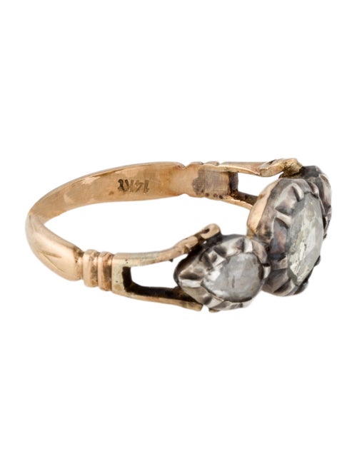 Ring 14K Diamond Three Stone Engagement Ring