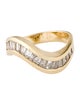 Ring 14K Diamond Wave Band