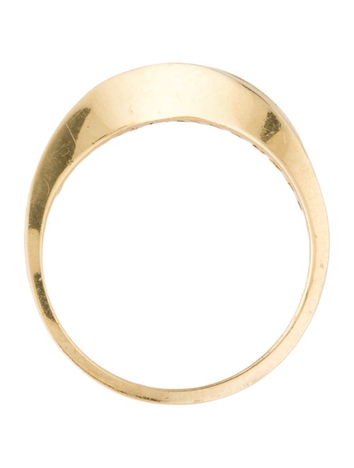 Ring 14K Diamond Wave Band