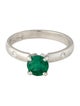 Ring Platinum Emerald & Diamond Cocktail Ring