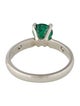 Ring Platinum Emerald & Diamond Cocktail Ring