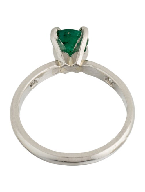 Ring Platinum Emerald & Diamond Cocktail Ring