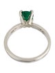 Ring Platinum Emerald & Diamond Cocktail Ring