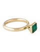 Ring 14K 1.44ct Emerald Cocktail Ring