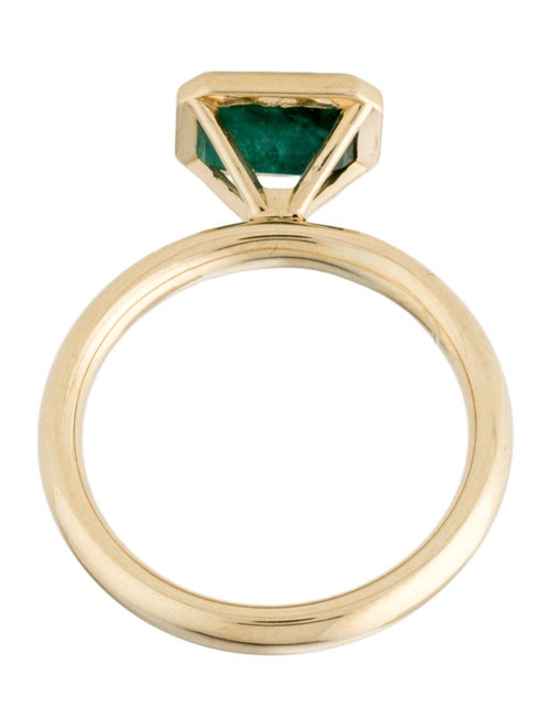 Ring 14K 1.44ct Emerald Cocktail Ring