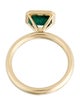 Ring 14K 1.44ct Emerald Cocktail Ring