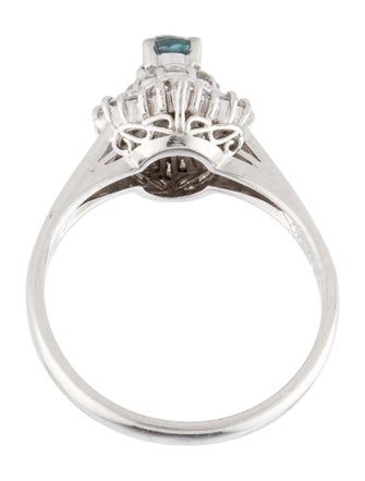 Ring Platinum Alexandrite & Diamond Cocktail Ring