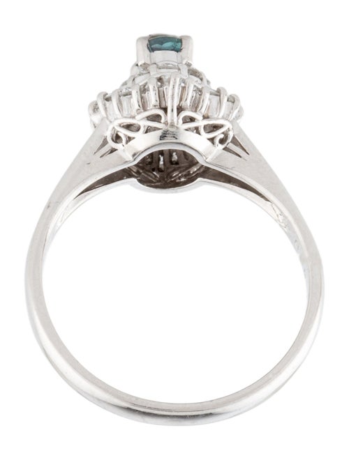 Ring Platinum Alexandrite & Diamond Cocktail Ring