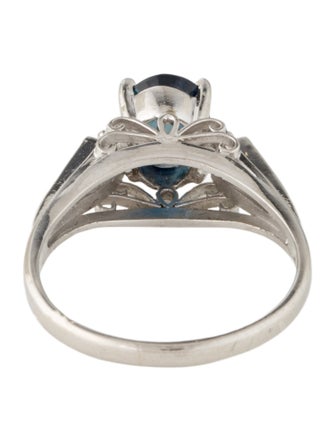 Ring Platinum 1.12ct Sapphire & Diamond Cocktail Ring