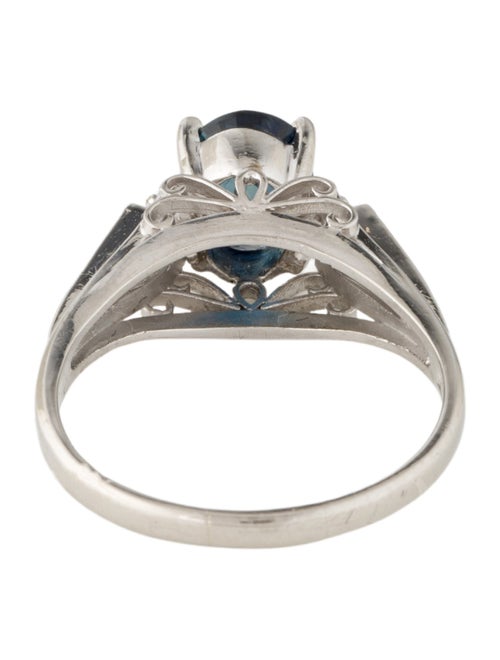 Ring Platinum 1.12ct Sapphire & Diamond Cocktail Ring