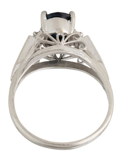 Ring Platinum 1.12ct Sapphire & Diamond Cocktail Ring