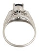 Ring Platinum 1.12ct Sapphire & Diamond Cocktail Ring