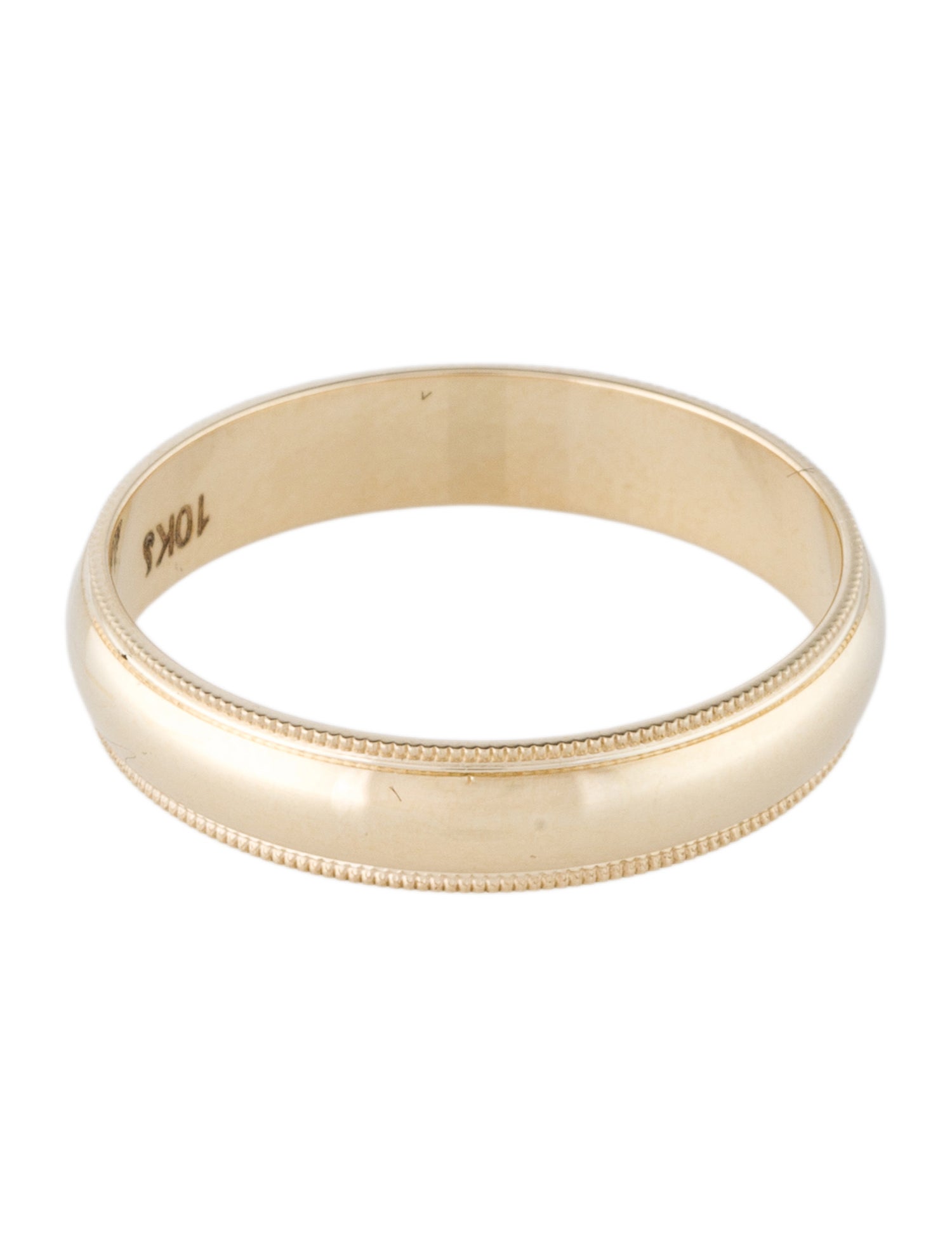 Ring 10K Milgrain Band