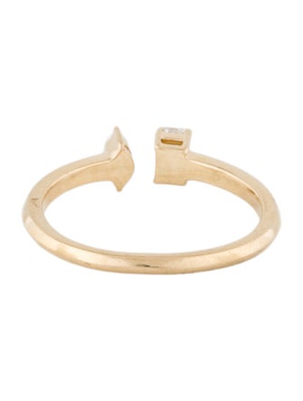 Ring 14K Diamond Toi et Moi Ring