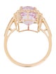 Ring 14K 4.53ct Kunzite & Diamond Cocktail Ring