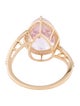 Ring 14K 7.67ct Kunzite & Diamond Cocktail Ring