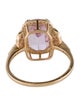 Ring 14K 4.55ct Kunzite & Diamond Cocktail Ring