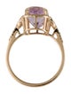 Ring 14K 4.55ct Kunzite & Diamond Cocktail Ring