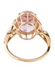 Ring 14K 5.16ct Kunzite & Diamond Cocktail Ring