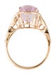 Ring 14K 5.16ct Kunzite & Diamond Cocktail Ring