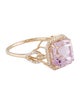 Ring 14K 5.43ct Kunzite & Diamond Cocktail Ring