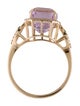 Ring 14K 5.43ct Kunzite & Diamond Cocktail Ring