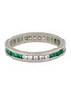 Ring Platinum Emerald & Diamond Eternity Ring
