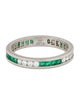 Ring Platinum Emerald & Diamond Eternity Ring