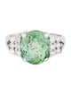 Ring 14K 5.67ct Tourmaline & Diamond Cocktail Ring