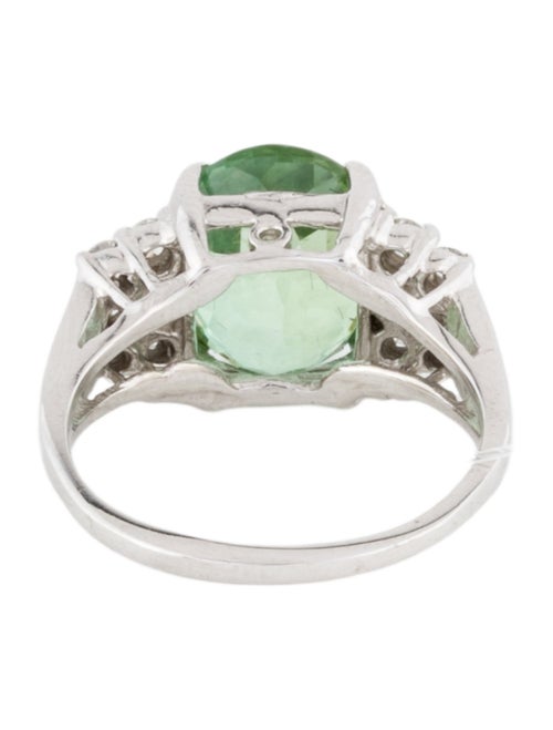 Ring 14K 5.67ct Tourmaline & Diamond Cocktail Ring