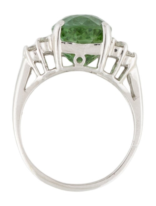 Ring 14K 5.67ct Tourmaline & Diamond Cocktail Ring