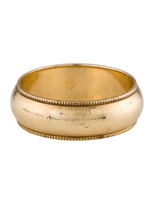 Ring 14K Etched Edge Band