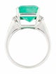 Ring Platinum 5.02ct Colombian Emerald & Diamond Cocktail Ring