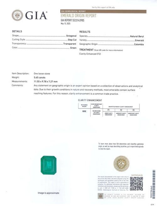 Ring Platinum 5.65ct Colombian Emerald & Diamond Cocktail Ring