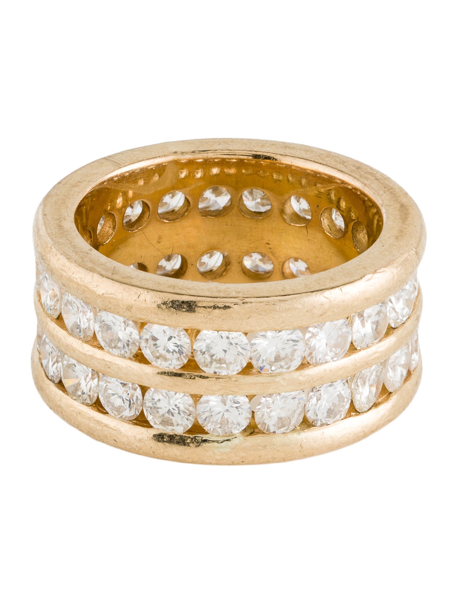 Ring 18K 5.46ctw Diamond Eternity Band