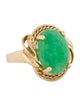 Ring 14K 7.52ctw Dyed Nephrite Cocktail Ring