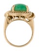 Ring 14K 7.52ctw Dyed Nephrite Cocktail Ring