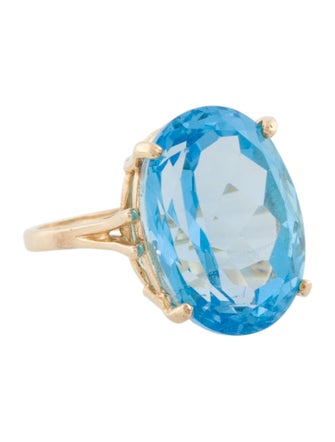 Ring 14K Topaz Cocktail Ring