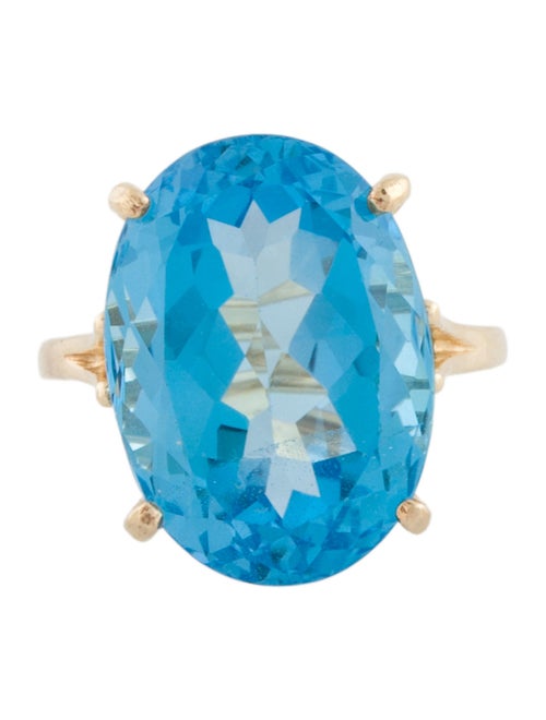 Ring 14K Topaz Cocktail Ring