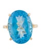 Ring 14K Topaz Cocktail Ring