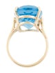 Ring 14K Topaz Cocktail Ring